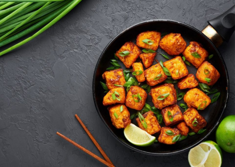 Photo of grilled Paneer in a pan | featured image for Home.