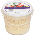 Photo of a large container of cubed Fetta | Featured image for Fetta.