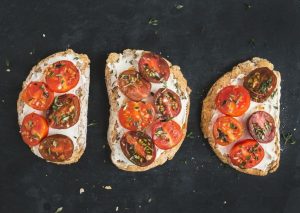 Ricotta, Cherry Tomatoes and Thyme on Toast | Featured image for Ricotta on Toast 3 Ways.