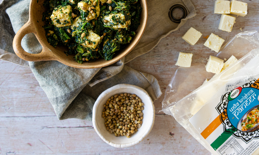 Spinach Paneer using Fresco Wholesale Paneer Cheese | Featured image for Our Cheese.