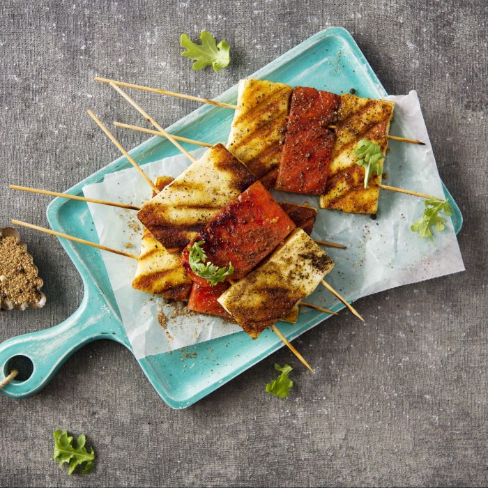 Watermelon and Haloumi Skewers | Featured image for Fresco Cheese.
